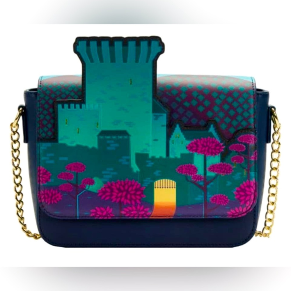 Loungefly Disney Pixar Brave Princess Merida Castle Crossbody Shoulder B… - Picture 2 of 14